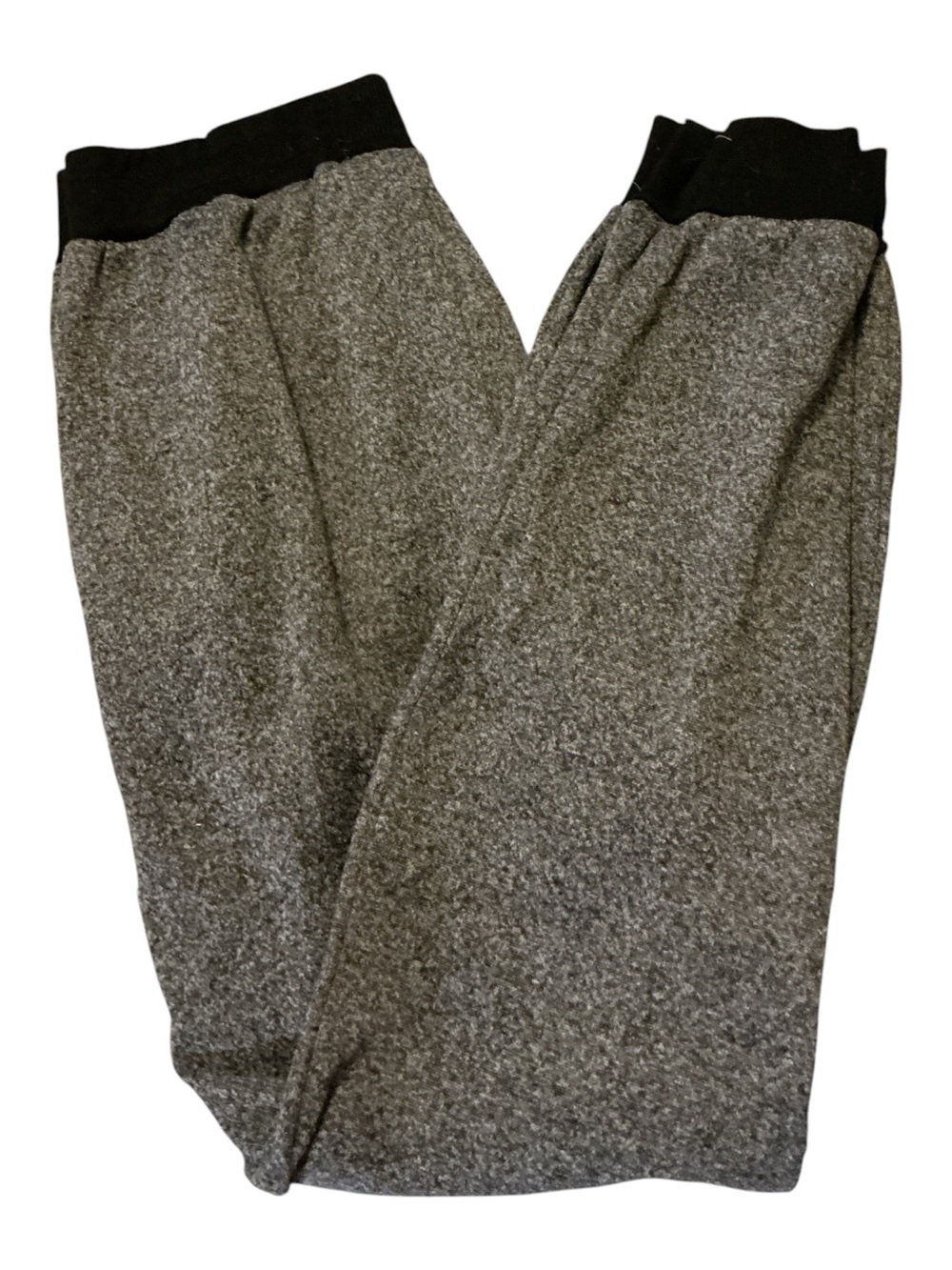 Men's Gray Jogger Sweatpants with Black Waistband